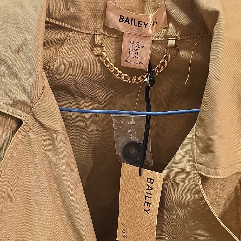 Women's Tan Trench Coat - Picture 2 of 3